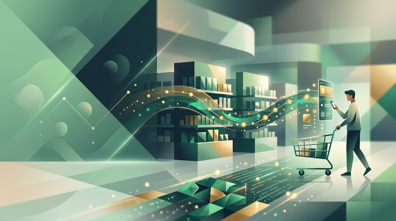 Infografía sobre el ciclo de compra en retail usando inteligencia artificial en el mercado latinoamericano.