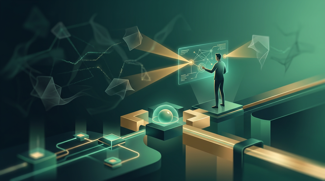 Diagrama técnico mostrando el descubrimiento de APIs ocultas y flujo de seguridad centralizado