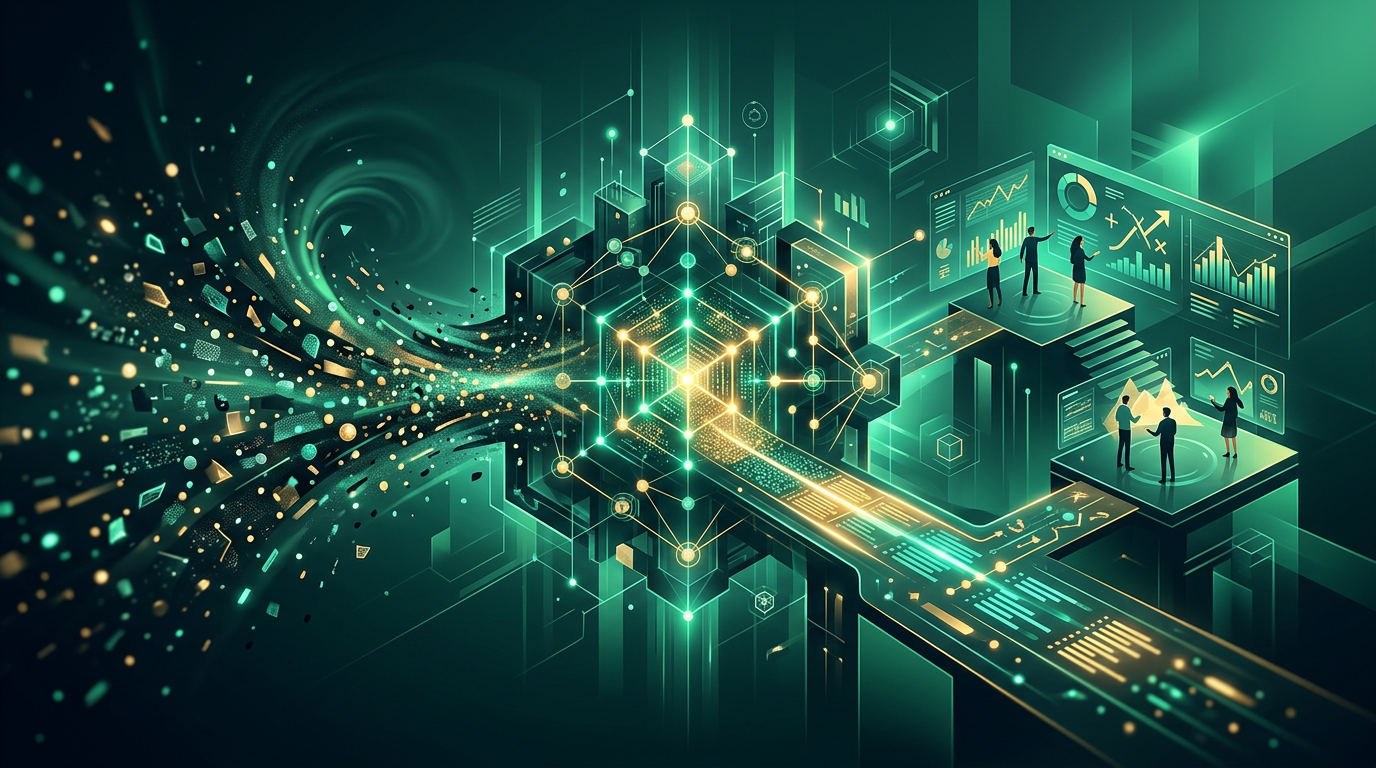 Atomic research diagram showing interconnected experiments, facts, insights, and recommendations.